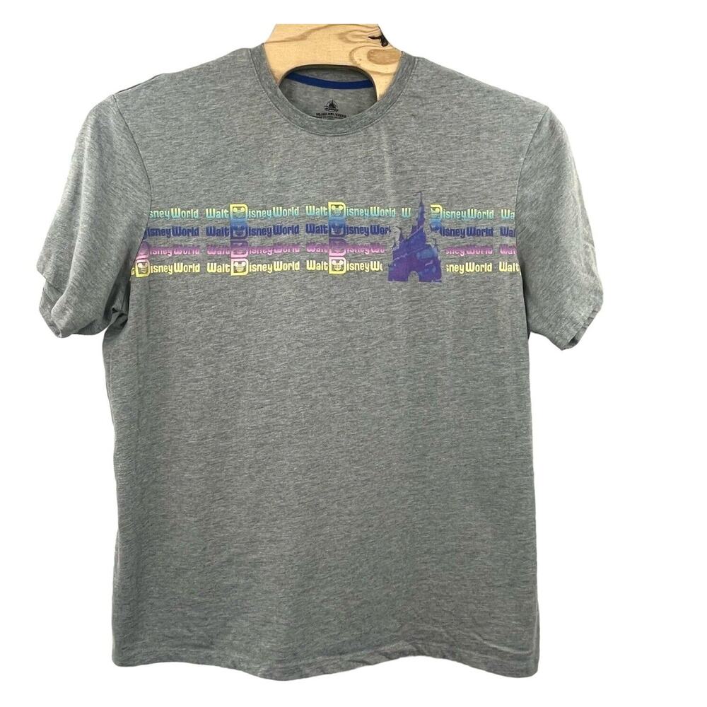 Walt Disney World Cinderella Castle Disney Rainbow Print T-shirt XXL 2XL